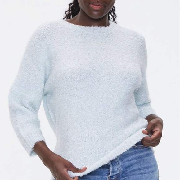 Forever 21 Fuzzy Crewneck Sweater S Small New - Picture 4 of 5